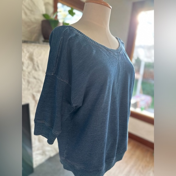 Slouchy off shoulder Sweatshirt - Picture 6 of 6